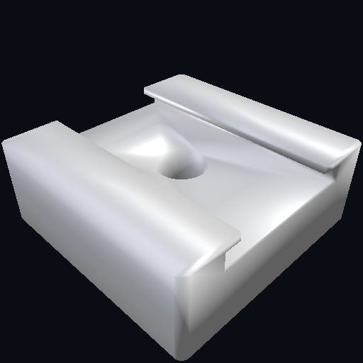 Cold-shoe adapter for a 1/4-20 tripod thread — the measured part
